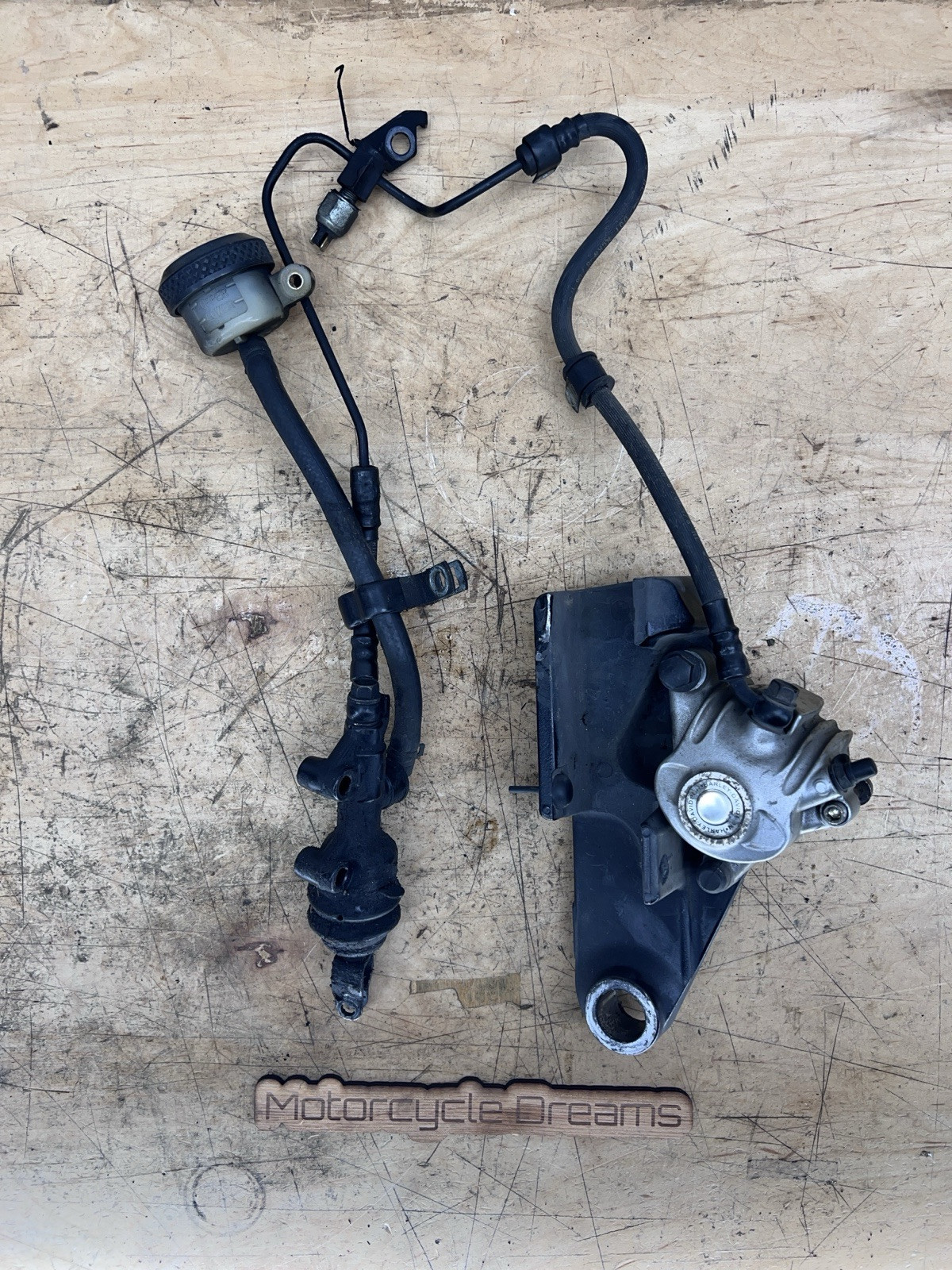 2007-2013 Harley Davidson Sportster Rear Brake Caliper Master Cylinder Assembly