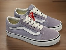 Vans Old Skool Skate Shoes Lavender Purple Suede Canvas Waffle Sole Women s 5.5
