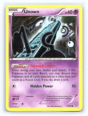 Unown 30/98 XY - Ancient Origins Common LP