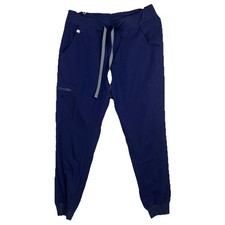 Figs Kade Cargo Scrub Pants Womens Size Medium Navy Blue Technical Collection