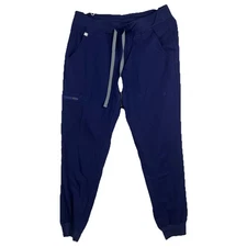 Figs Kade Cargo Scrub Pants Womens Size Medium Navy Blue Technical Collection