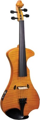 Hidersine elektrische Violine Outfit - geflammtes Ahornfurnier