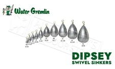 Dipsey Swivel Bass Casting 3/8 ounce Fishing Sinker 5pk. Water Gremlin Brand