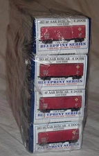 Branchline Blueprint 40' AAR Boxcar 6' Door Erie 4 Pack - NEW HO Gauge 1410