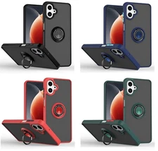 Shockproof Protective Case w/Magnetic Rotatable Kickstand for Samsung Galaxy A07