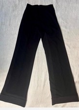 Fashion-Nova Black High Waist Wide Leg Trousers Pants