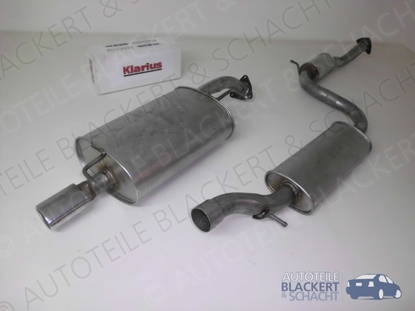 Auspuffset Ab Kat für Volvo V40 Kombi 1.9 T4 147KW 1997-2000| Mitteltopf+Endtopf-image