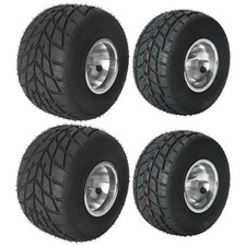 4Pack 5" Front Rear Tires Rim 10x4.5-5 11x7.10-5 Wheels Racing Go Kart Buggy ATV
