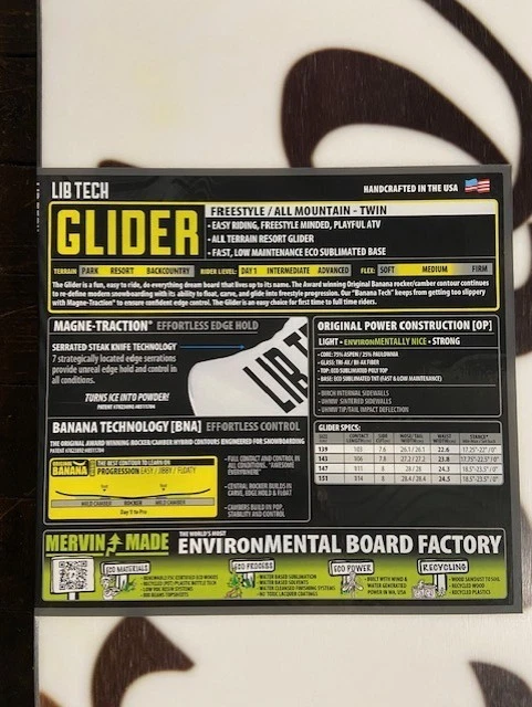 LIB TECH 147 GLIDER WOMEN'S SNOWBOARD BRAND NEW - Image 3 of 4