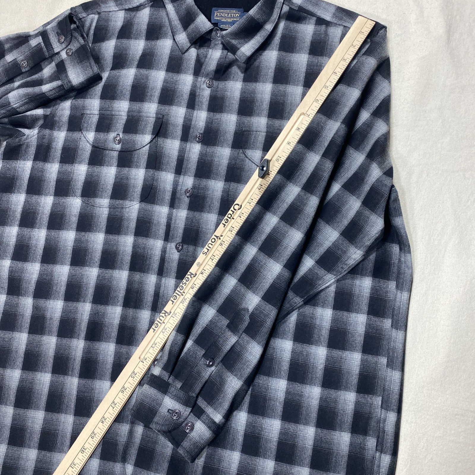 Pendleton Wool Button Down Board Shirt Thomas Kay… - image 9