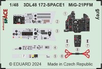 Eduard Accessories 3DL48172 - 1:48 Mig-21Pfm Grey Space 1/48 Eduard - Neu