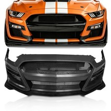 Front Bumper Conversion Replacement Kit For 2018-2023 Ford Mustang Gt500 Style