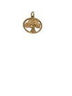 Vintage James Avery Oak Tree with S for Schreiner University 14k Gold Pendant — photo 4