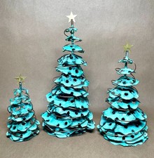 Verdigris Oxidized Copper Brutalist Christmas...