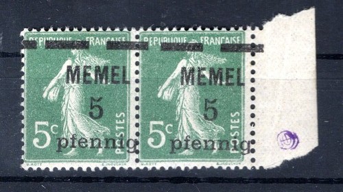 Memel 18 PRINT Extremely Moved ** MNH MINT NEVER HINGED (DA4888)