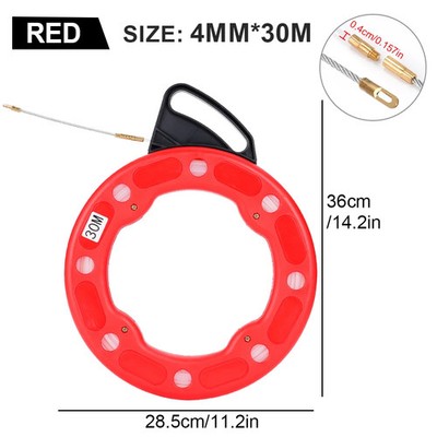Kabelzieher Fischband Leitungskanal Kunststoff 4 mm lange Laufwerke