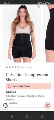 Belly Bandit Postpartum Shorts - New w/o tags - Sz L - C-section or Natural
