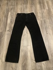 Levis 517 Jeans Mens 36x34 Black Dark Wash Regular Bootcut Denim Pants Casual