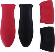 4-Pack Silicone Hot Handle Holders, Heat Resistant Pot Handle Covers  Grips