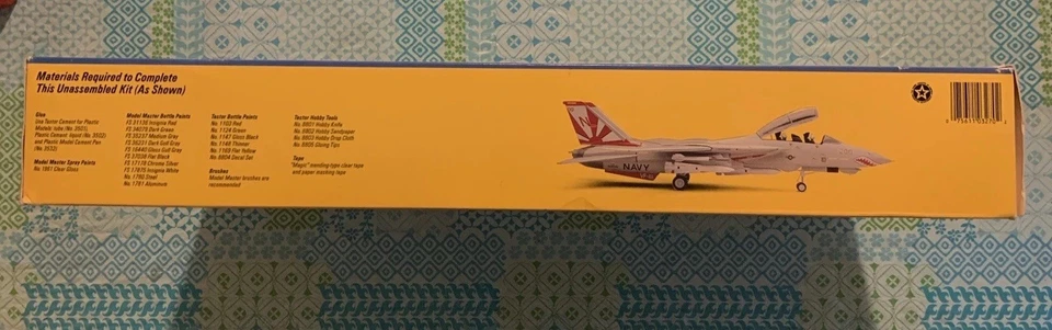 Fugimi Testors 1/48 F-14A Tomcat Sundowners Plastic Model Kit 327 Opened 1990 - Image 3 of 4