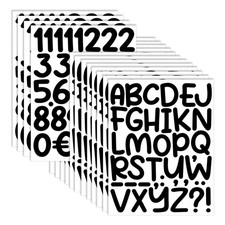 600 PCS 16 Sheets Letter Stickers 2 Inch Large Alphabet Sticker Vinyl Self Ad...