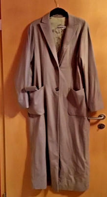 Jil Sander Mantel 100% Kaschmir taupe Gr. 34 ausgewiesen, passt auch Gr.36, lang