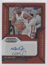 2021-22 Prizm Draft Picks Sensational Signatures Red 63/199 MJ Walker Auto 0r2f