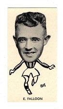  Scottish Footballers Soccer Cigarette Card 1938 #20 Eddie Falloon Aberdeen