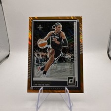 2025 Panini Donruss WNBA A'ja Wilson #82 Orange Laser 005/199