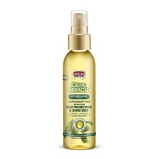 African Pride Olive Miracle Weightless Heat Protection & Hair Shine Mist, Fights