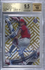 2016 Topps High Tek Gold Rainbow 49/50 Jose Berrios BGS 9.5 GEM MINT Auto 0az0