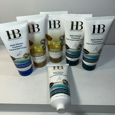 6 Sealed Dead Sea Skincare, Anti-Crack Foot, Hand + Nail, Full Body Lotion, One 