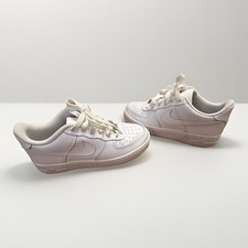 Nike Air Force 1 Low Boys Size 5Y Triple White Athletic Lifestyle Shoes Sneakers