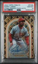 2024 Topps Tribute Iconic Perspectives Autographs Barry Larkin #IPABL PSA 10