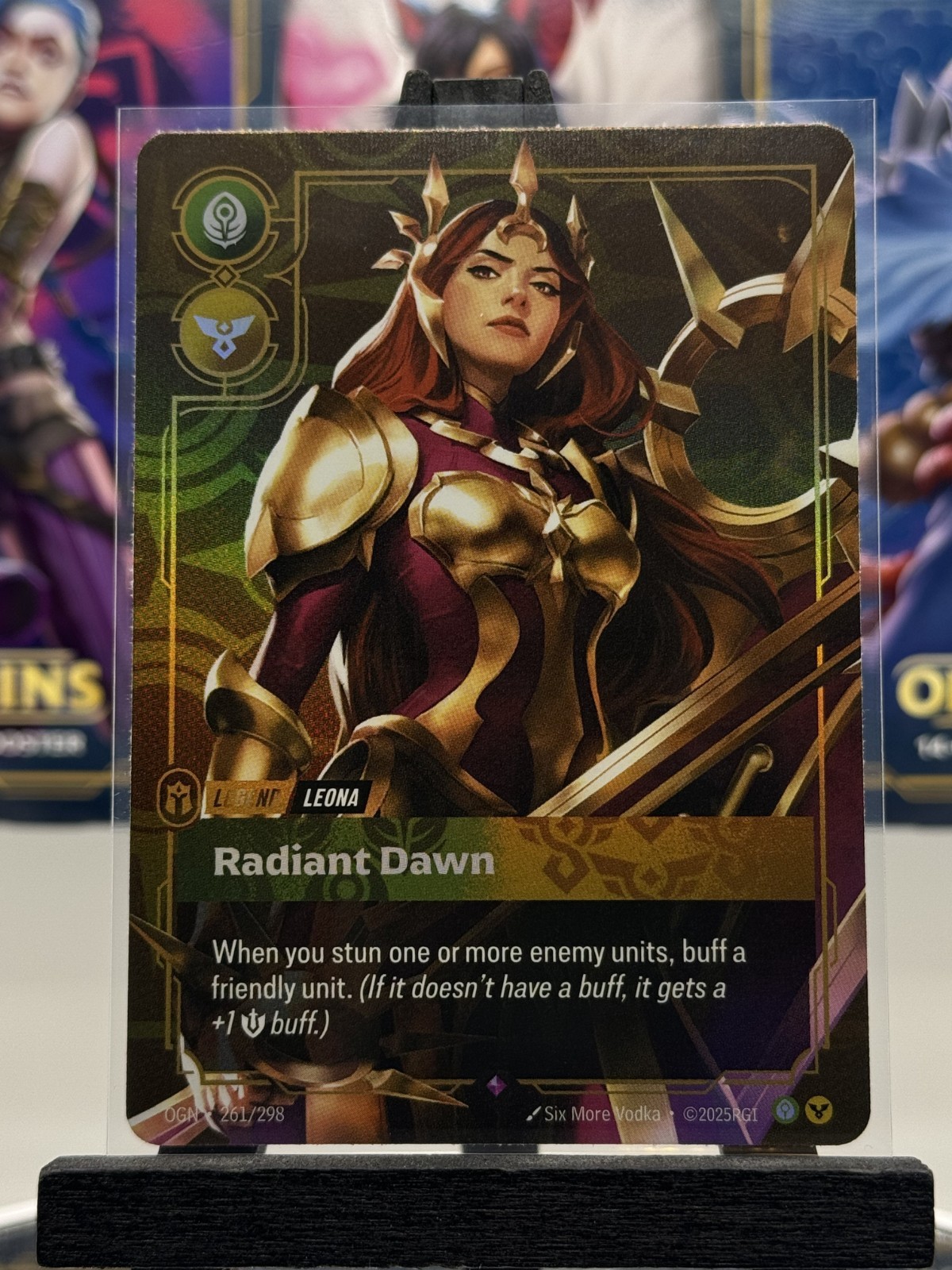 Riftbound League of Legends TCG Leona Radiant Dawn 261 Origins Foil Rare!