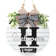 3D Welcome Sign for Front Door，Last Name Signs for Home,Personalized Home Dec...