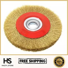 8 in. x 3/4 in. Crimped Steel Bench Wire Wheel with Arbor Adapters