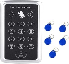 Door Access Control Keypad, Stand-Alone Password Reader 5Pcs Keyfob Keychai