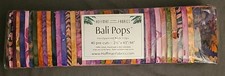 Hoffman Fabrics Bali Pops Wild Berry Handpainted Batik 2.5" Strips 40pc
