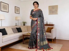 84 Count Pure Handloom Dhakai Jamdani Saree   Traditional Elegance with Tarcel