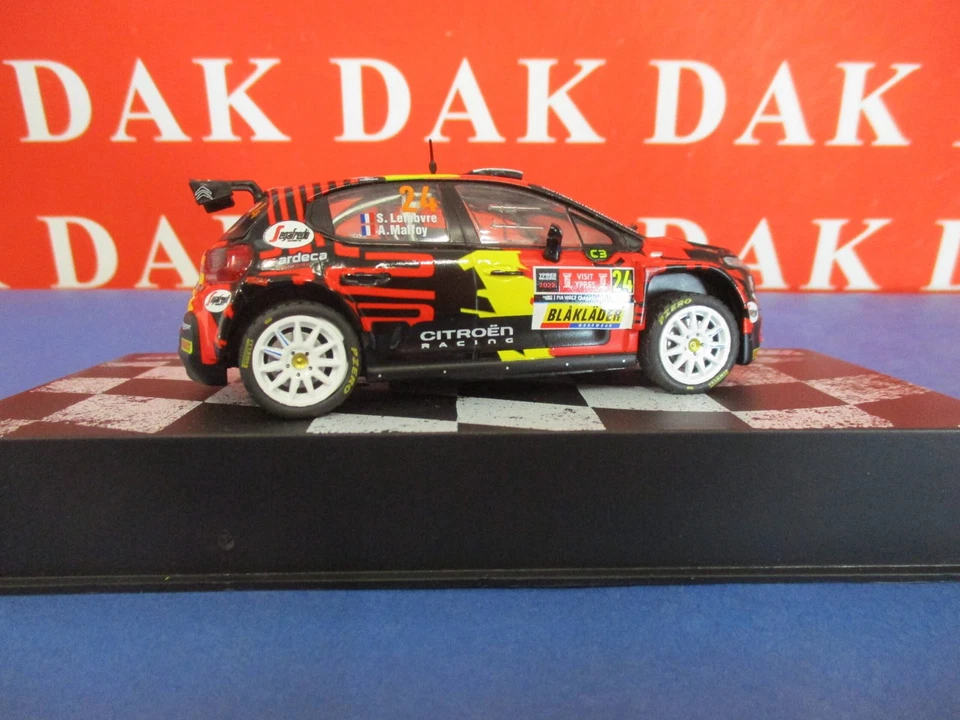 Die cast 1/43 Modellino Auto Citroen C3 Rally2 Rally Ypres 2022 S. Lefebvre**** - Immagine 4 di 4
