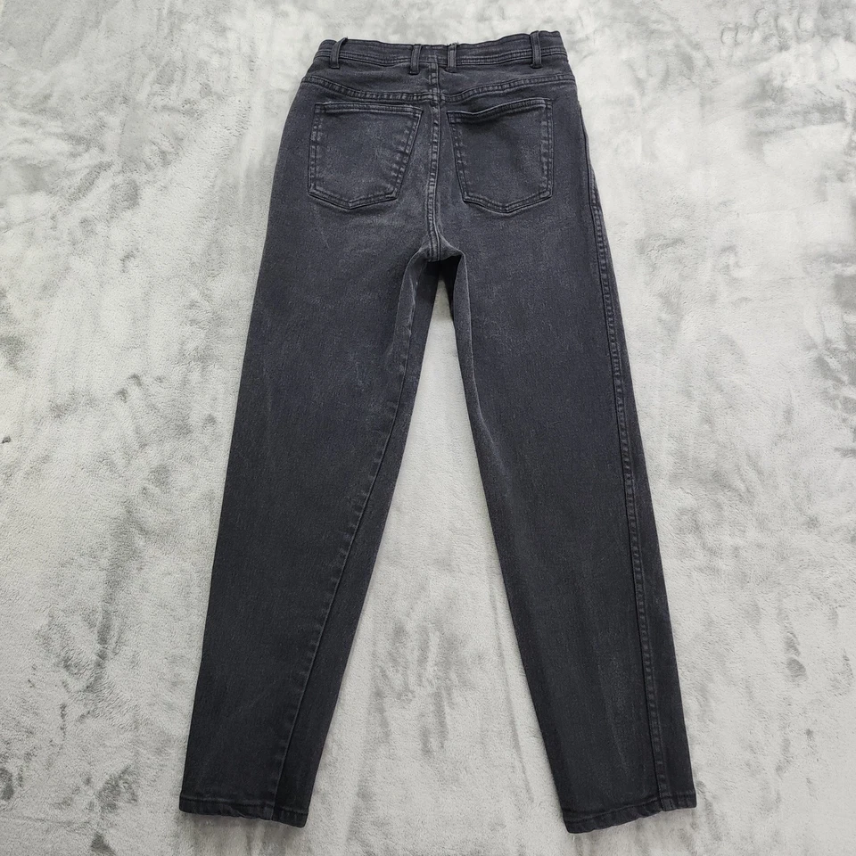 Vintage Denim & Co Jeans Womens 12 Faded Black High Rise Tapered Mom Stretch - Image 2 of 4