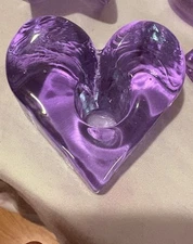 Fire And Light Lavender Heart With Candle Holder