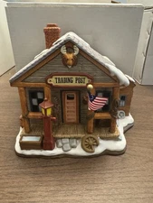 NEW*** Lefton Trading Post Light Up Christmas Colonial Village
