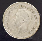 1952 Canada Dime 80% Silver Coin George VI Canadian 10c Ten Cent Low Shipping