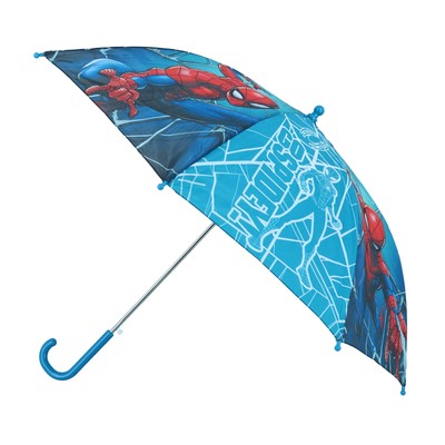 New Textiel Trade Kid's Auto Open Marvel Go Spidey Spider Man Stick Umbrella