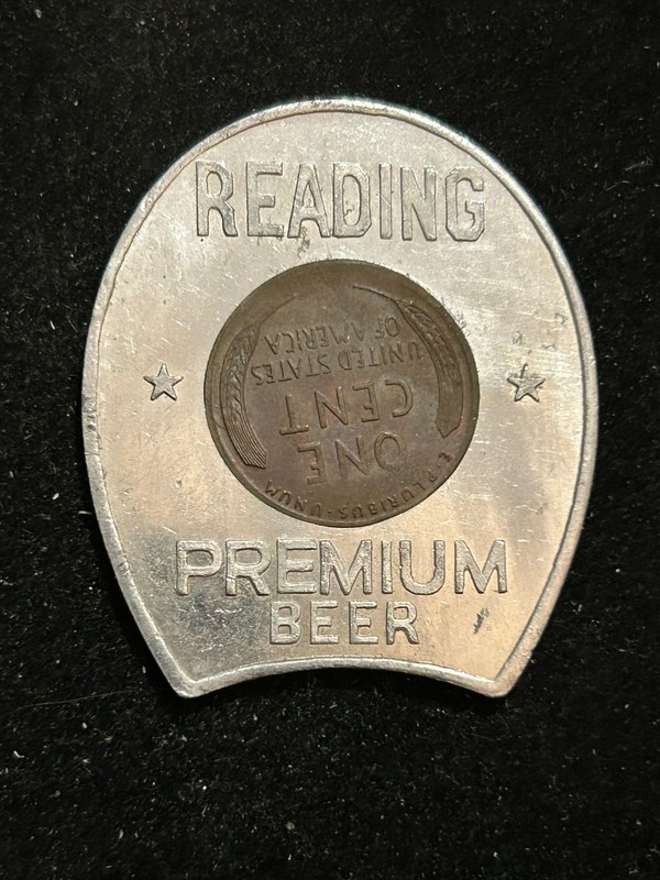 1958 Reading Pennsylvania Encased Cent Token Reading Premium Beer PA248