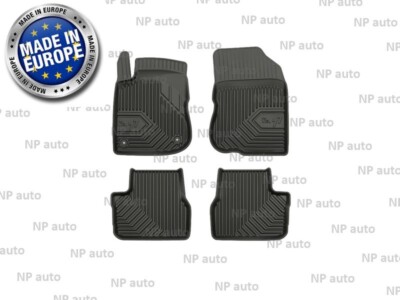 NEW LHD BLACK RUBBER FLOOR MATS LINERS ALL WEATHER FOR PEUGEOT 208 2012-2019
