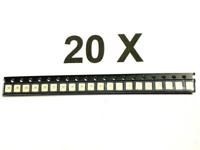 LED Green SMD, PLCC2, 20mA, 2V, 565nm, 597-3301-202F, Dialight, 20 Pack