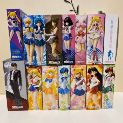 S.H.Figuarts Sailor Moon 20th Anniversary Comic Snime Figure Set With Box Used